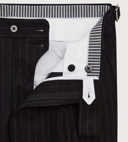 Pantalon en flanelle de laine noir