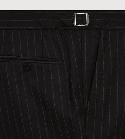 Pantalon en flanelle de laine noir