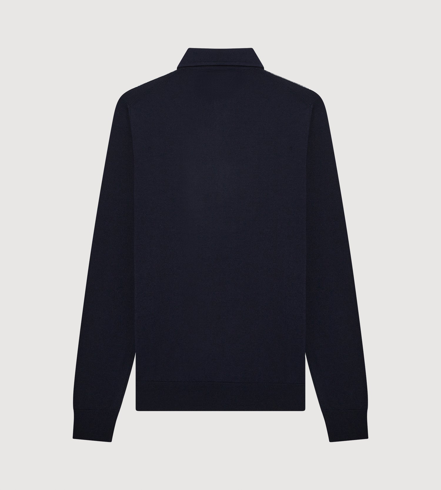 Polo bleu marine en laine &amp; cachemire