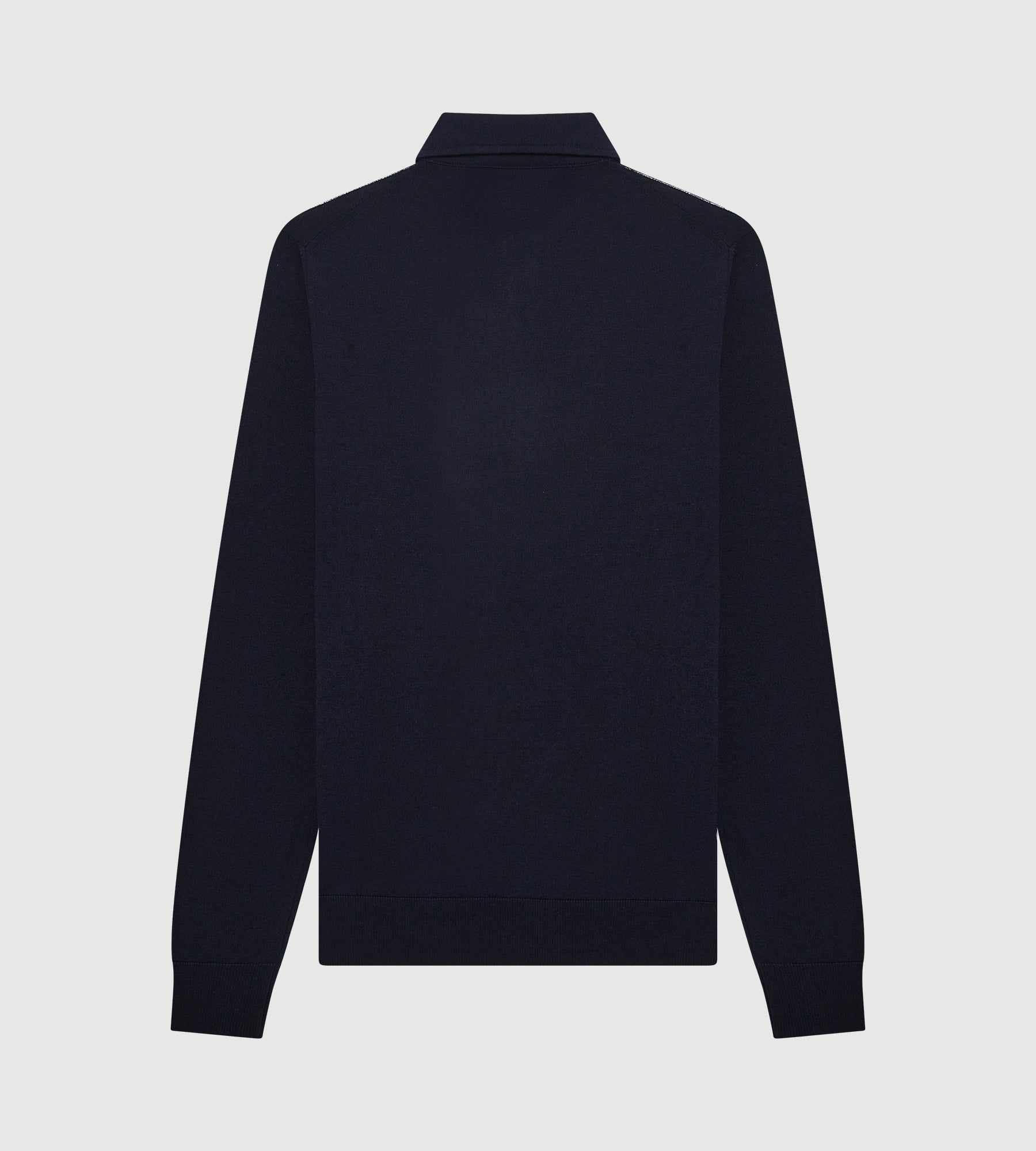 Polo bleu marine en laine &amp; cachemire