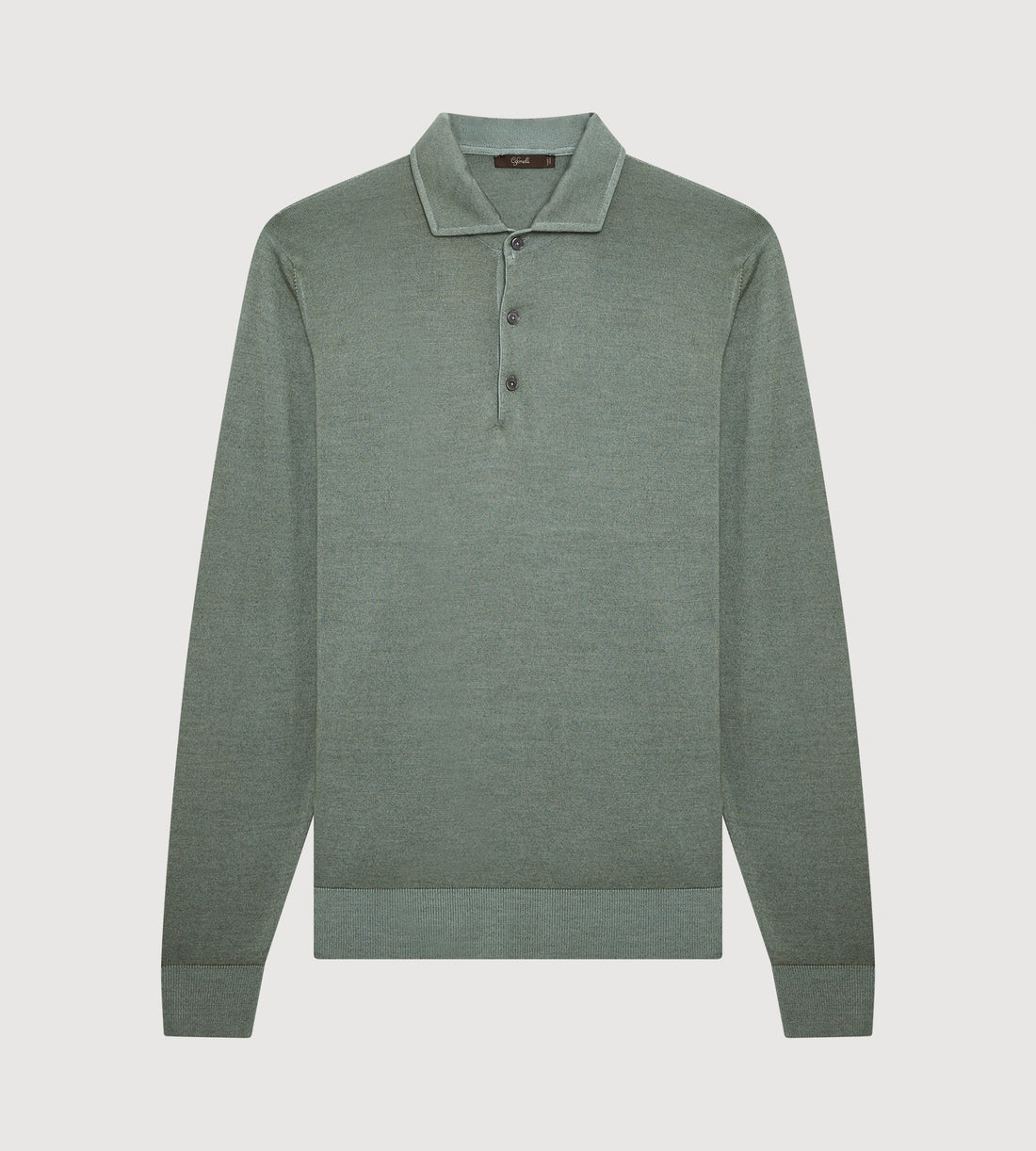 Polo vert en laine &amp; cachemire