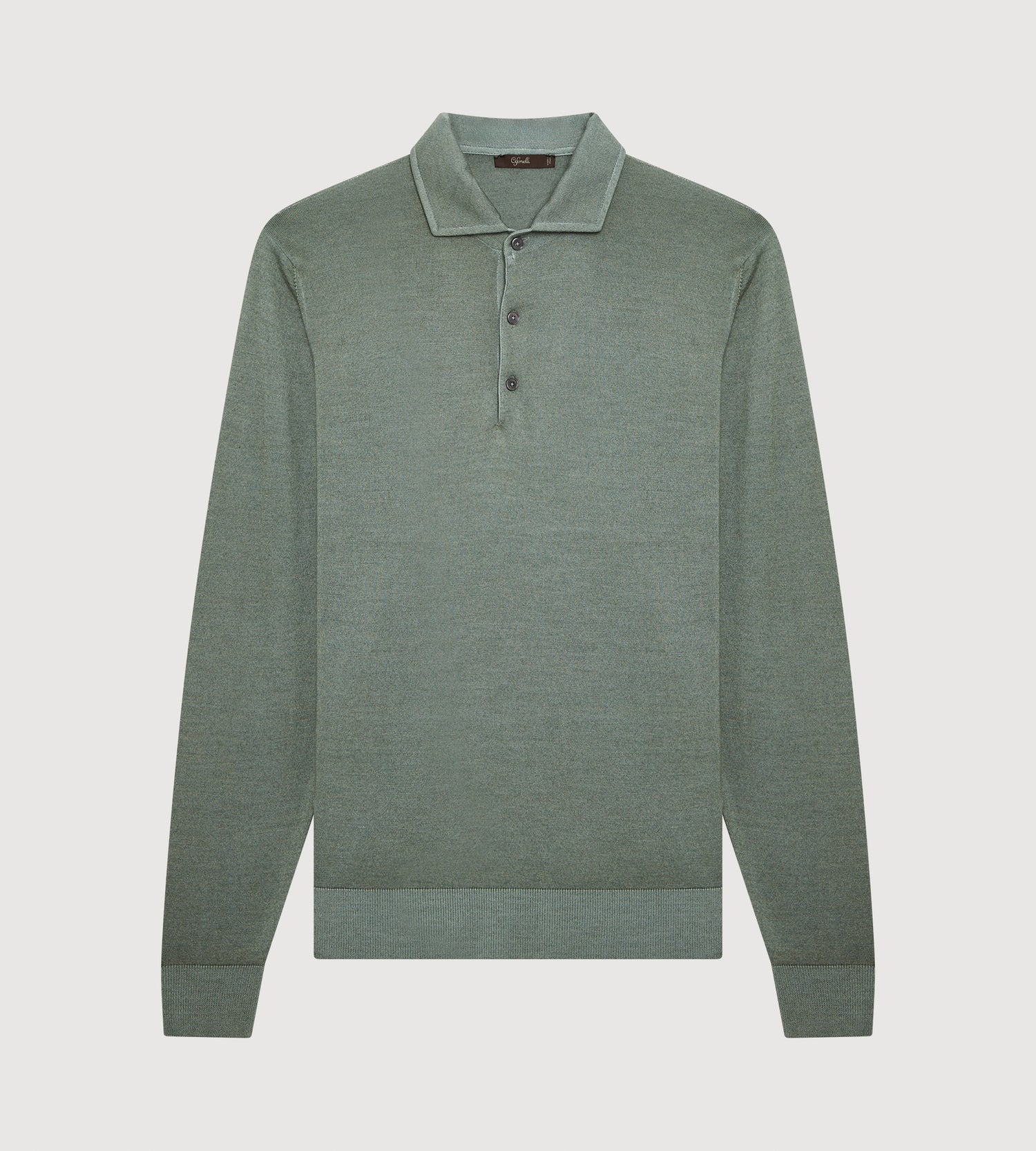 Polo vert en laine &amp; cachemire
