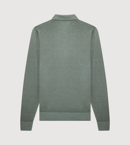 Polo vert en laine &amp; cachemire