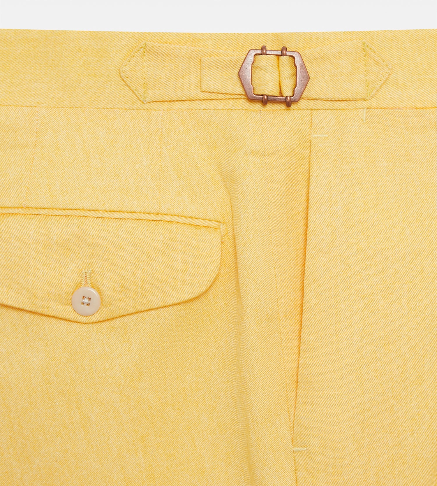 Short en coton jaune