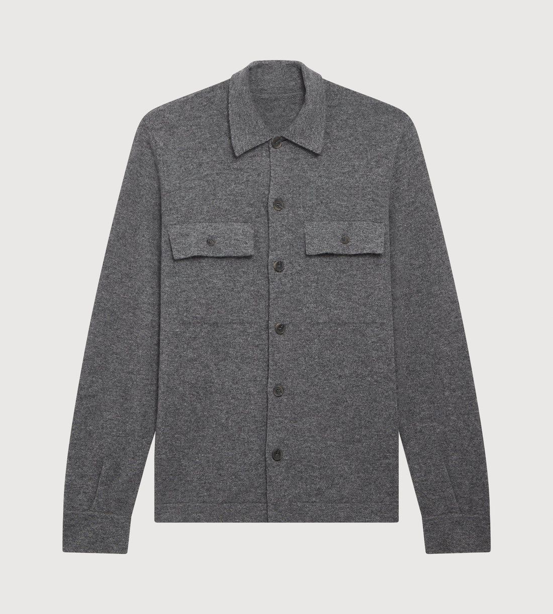 Surchemise grise en cachemire