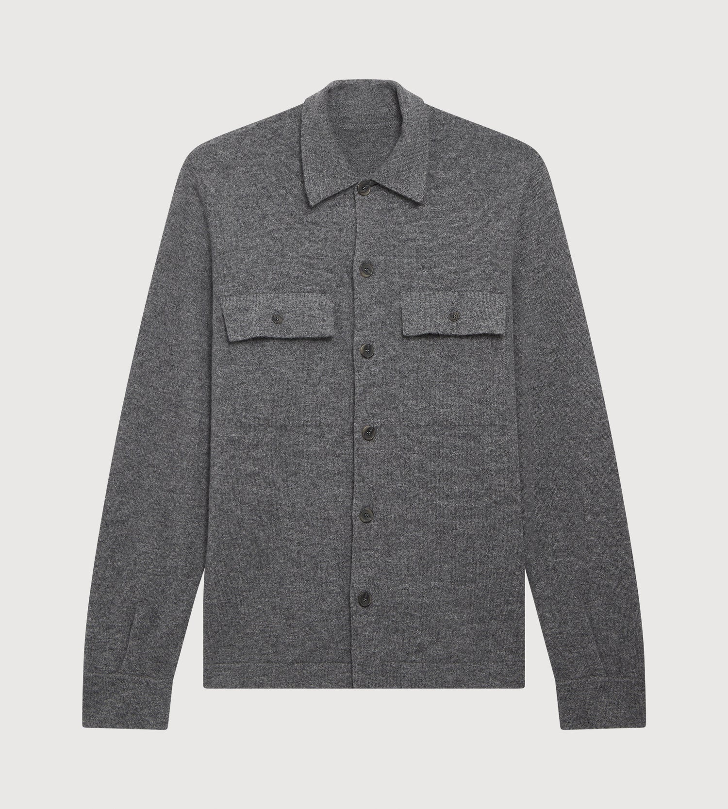Surchemise grise en cachemire