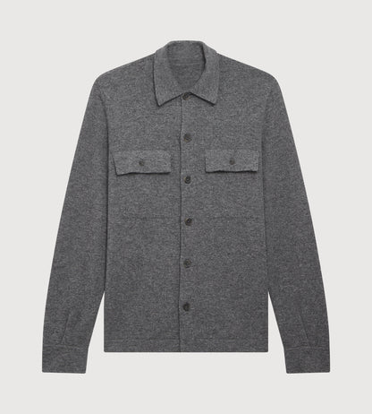 Surchemise grise en cachemire