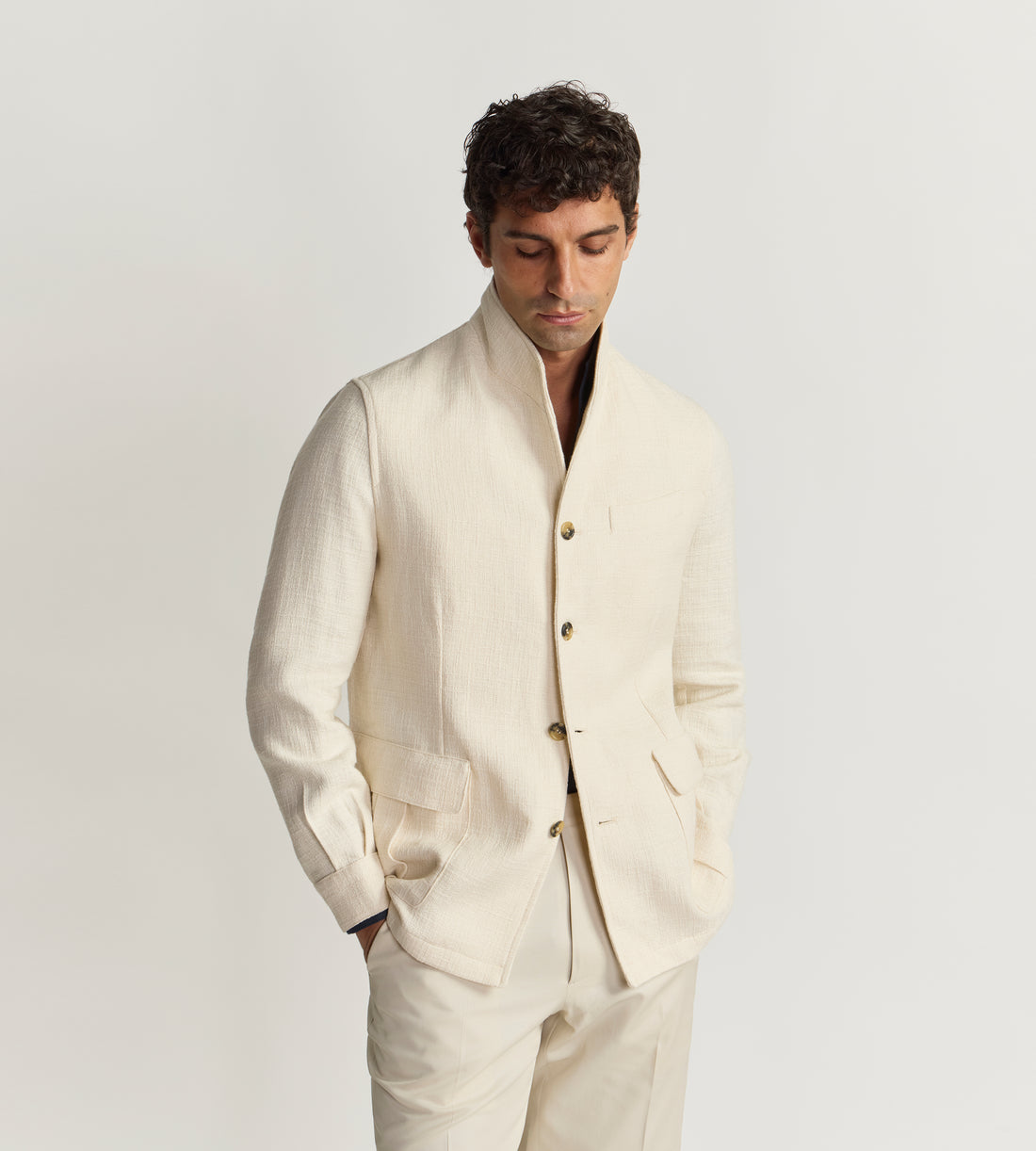 Veste Teba en coton et lin