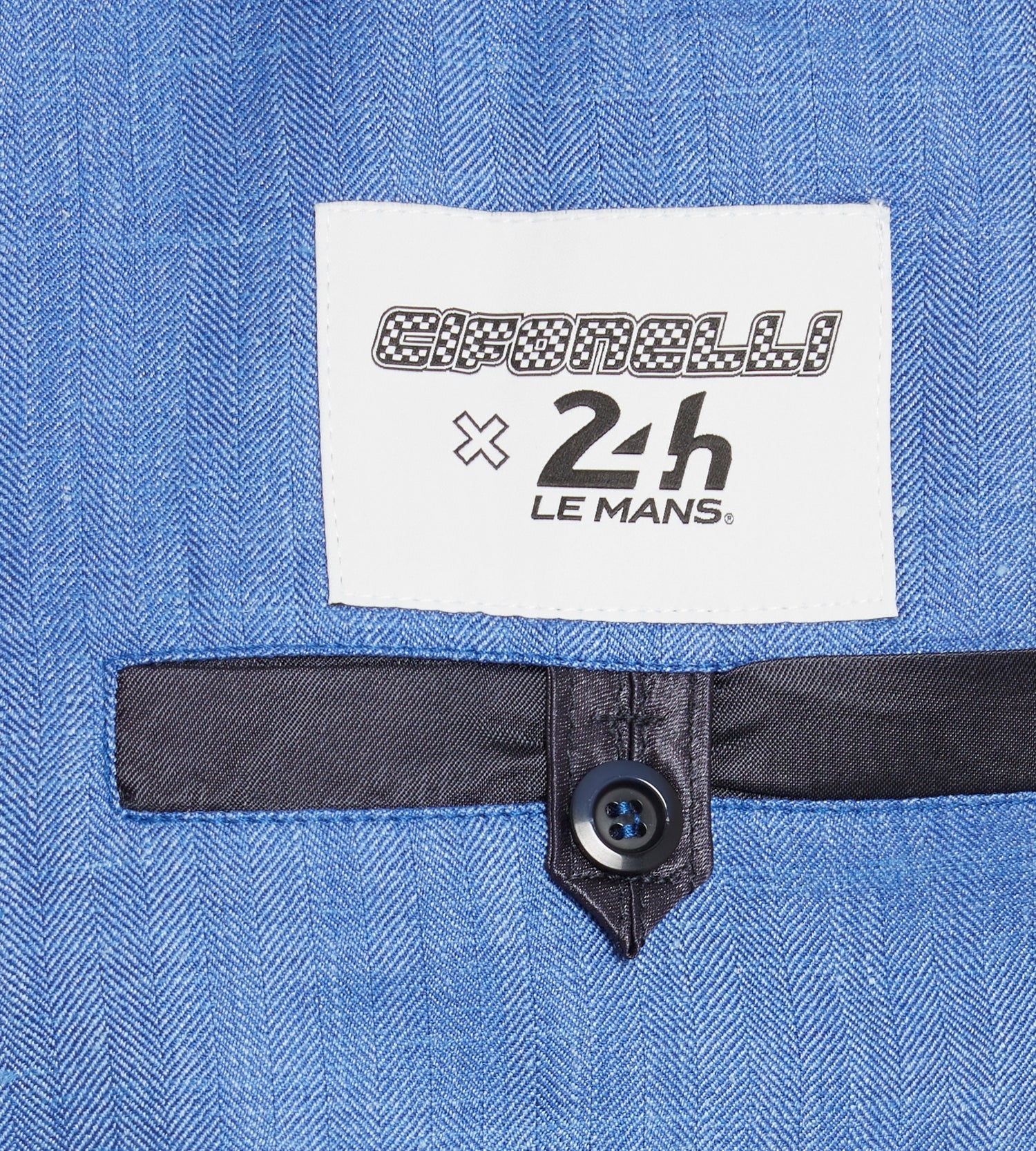 Teba classique en laine, lin &amp; soie bleu - 24h du Mans