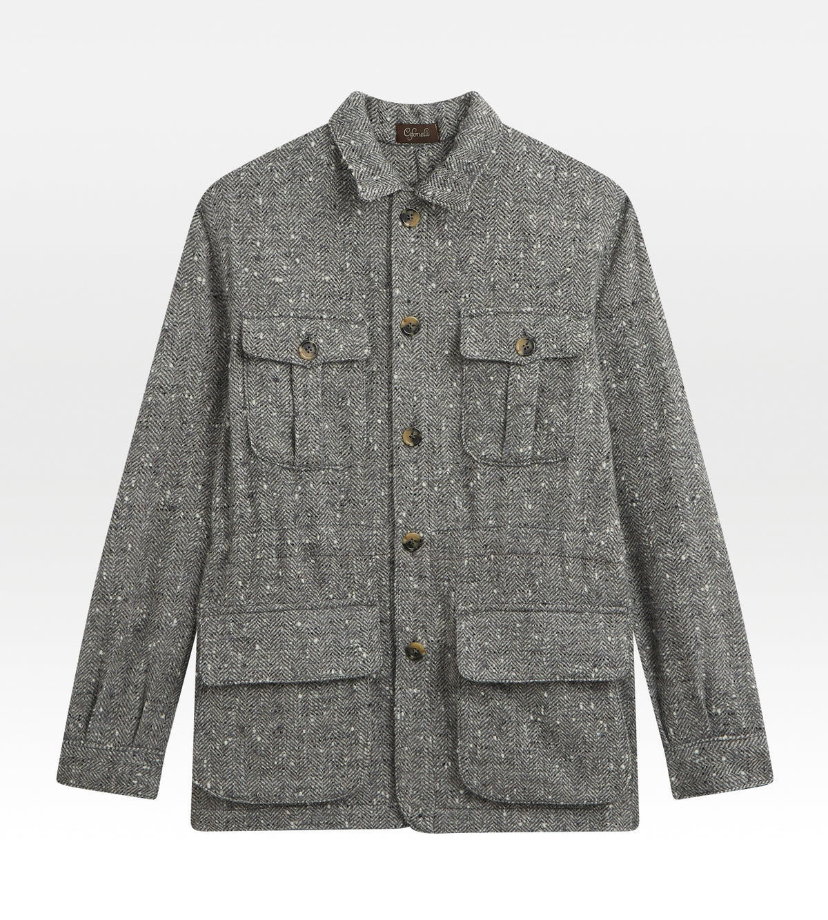 Veste Teba safari en laine mélangée