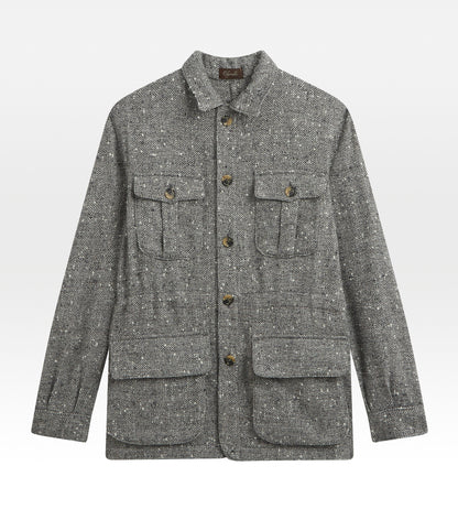 Veste Teba safari en laine mélangée