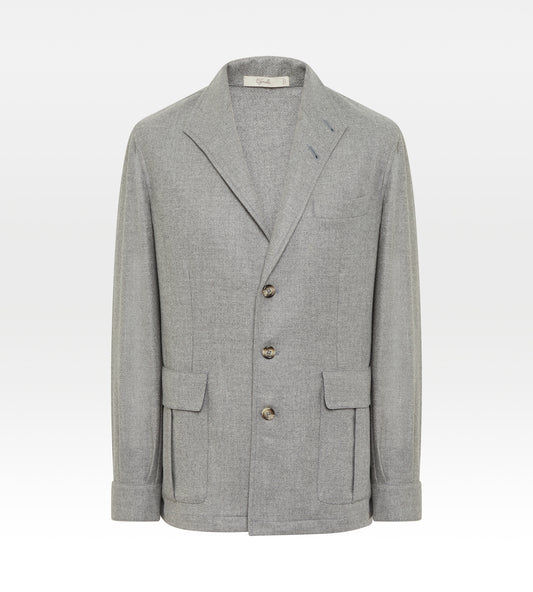Teba classique en laine & cachemire gris