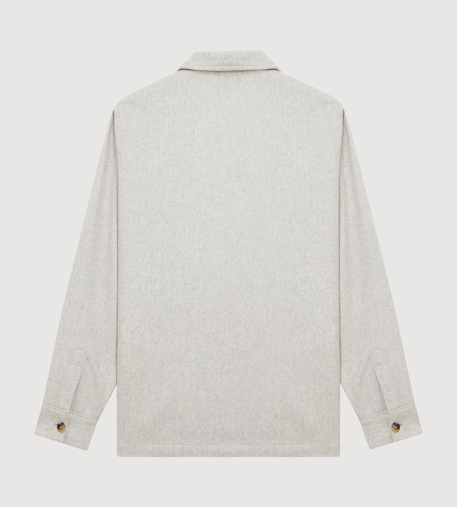 Teba classique à motif chevrons gris clair en cachemire