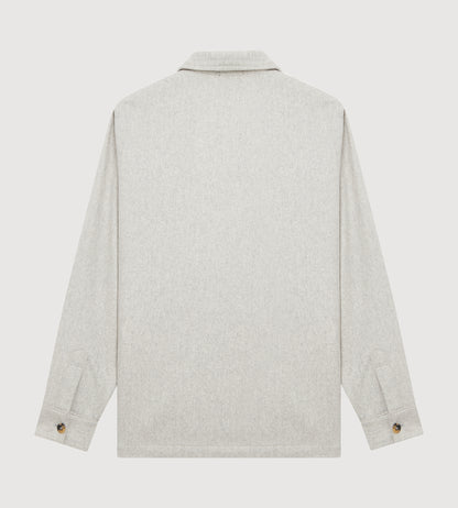 Teba classique à motif chevrons gris clair en cachemire