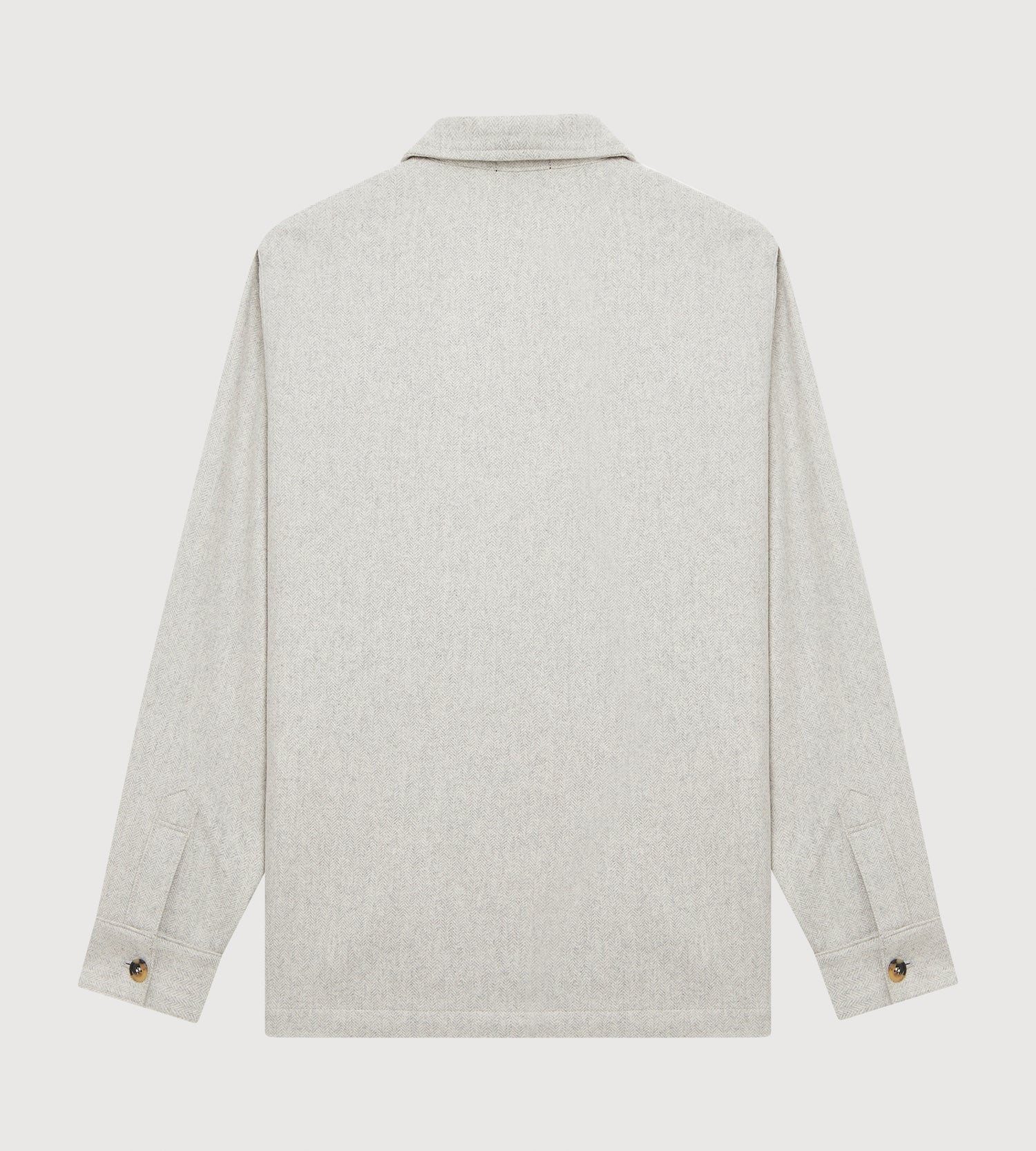 Teba classique à motif chevrons gris clair en cachemire