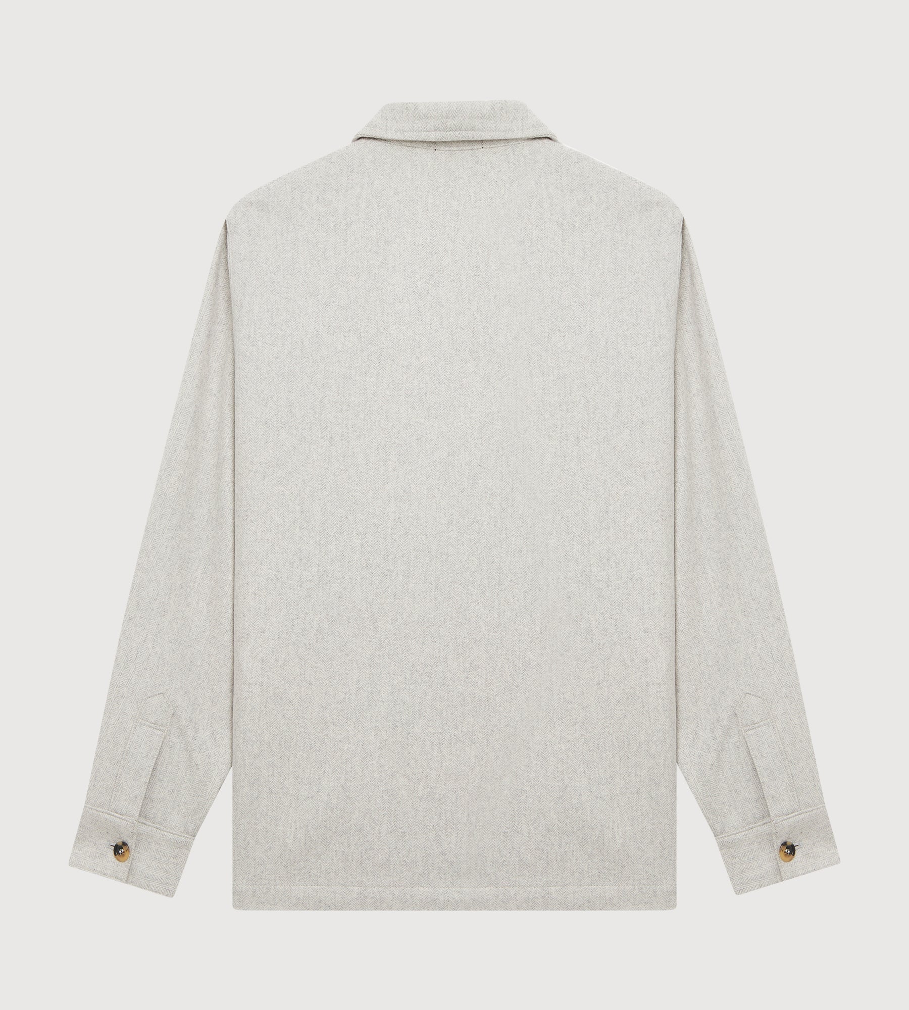 Teba classique à motif chevrons gris clair en cachemire