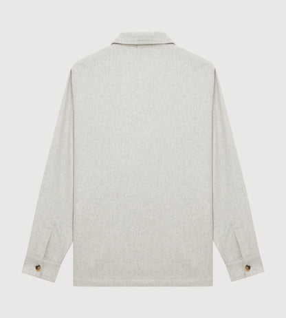 Teba classique à motif chevrons gris clair en cachemire