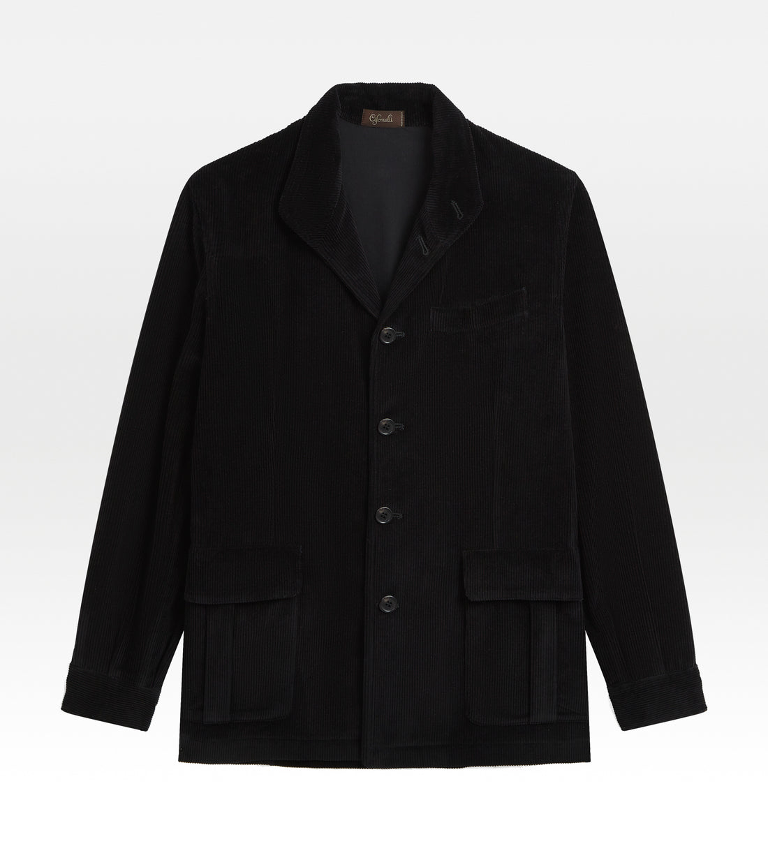 Veste Teba en velours côtelé noir