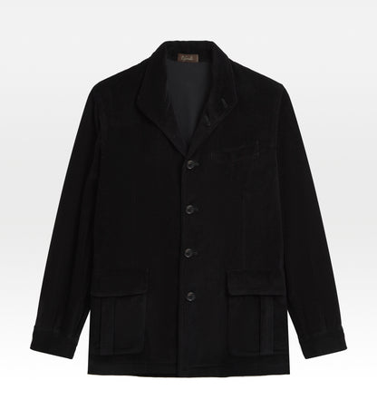Veste Teba en velours côtelé noir