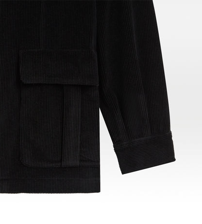 Veste Teba en velours côtelé noir