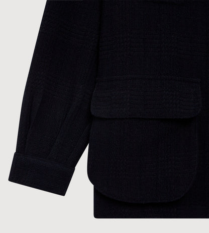 Teba safari en laine &amp; coton bleu marine