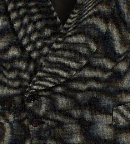 Costumes trois pièces en laine gris à motif caviar