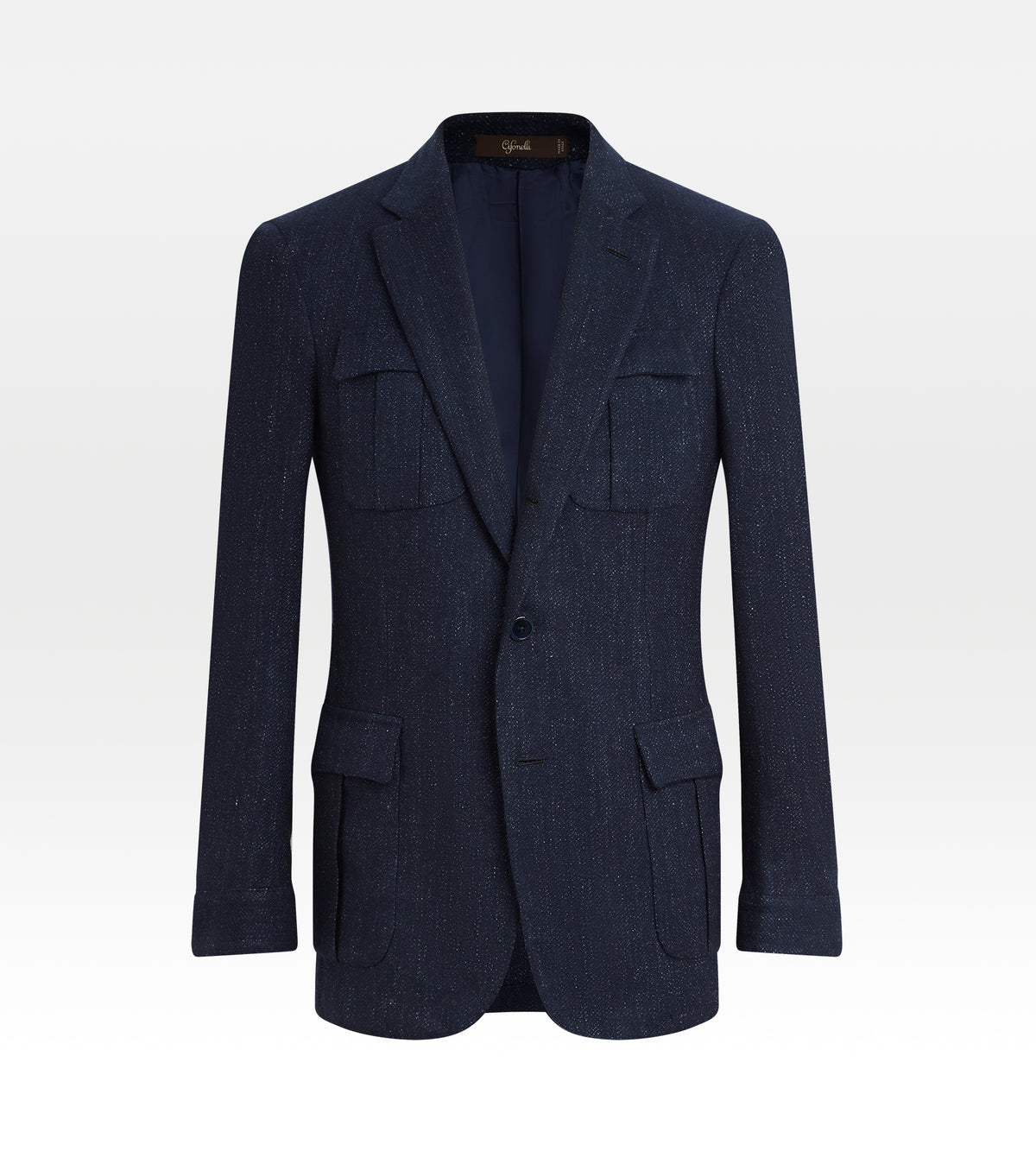 Veste Lorenzo en laine mélangée bleu
