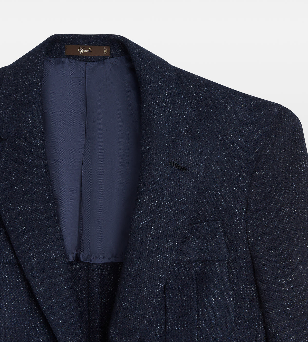 Veste Lorenzo en laine mélangée bleu