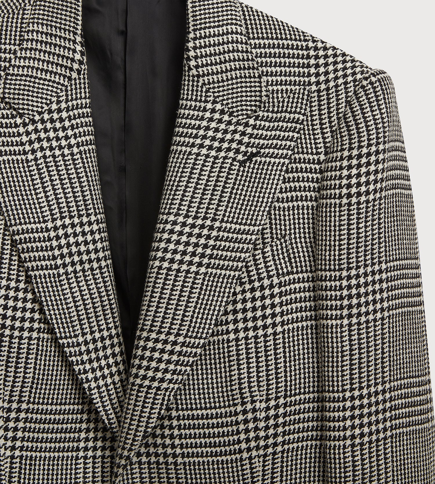 Veste à carreaux en lin, coton et soie
