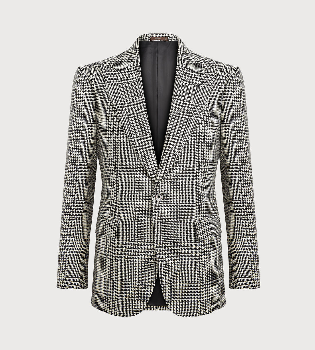 Veste à carreaux noir et blanc