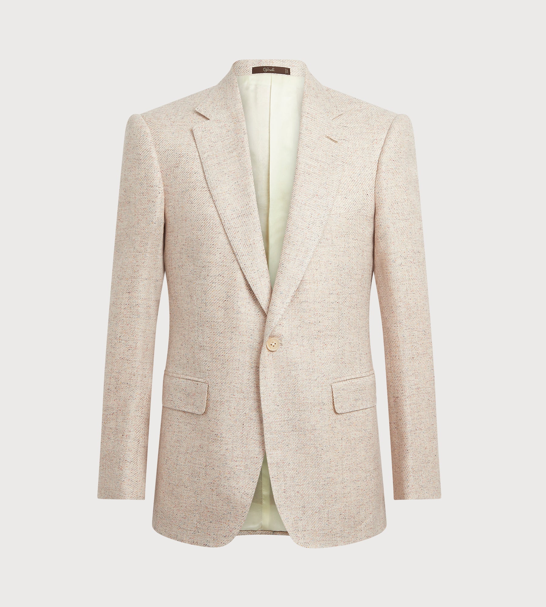 Veste beige en tweed chiné