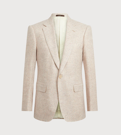 Veste beige en tweed chiné