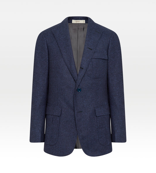 Veste Piémont en laine bleu marine