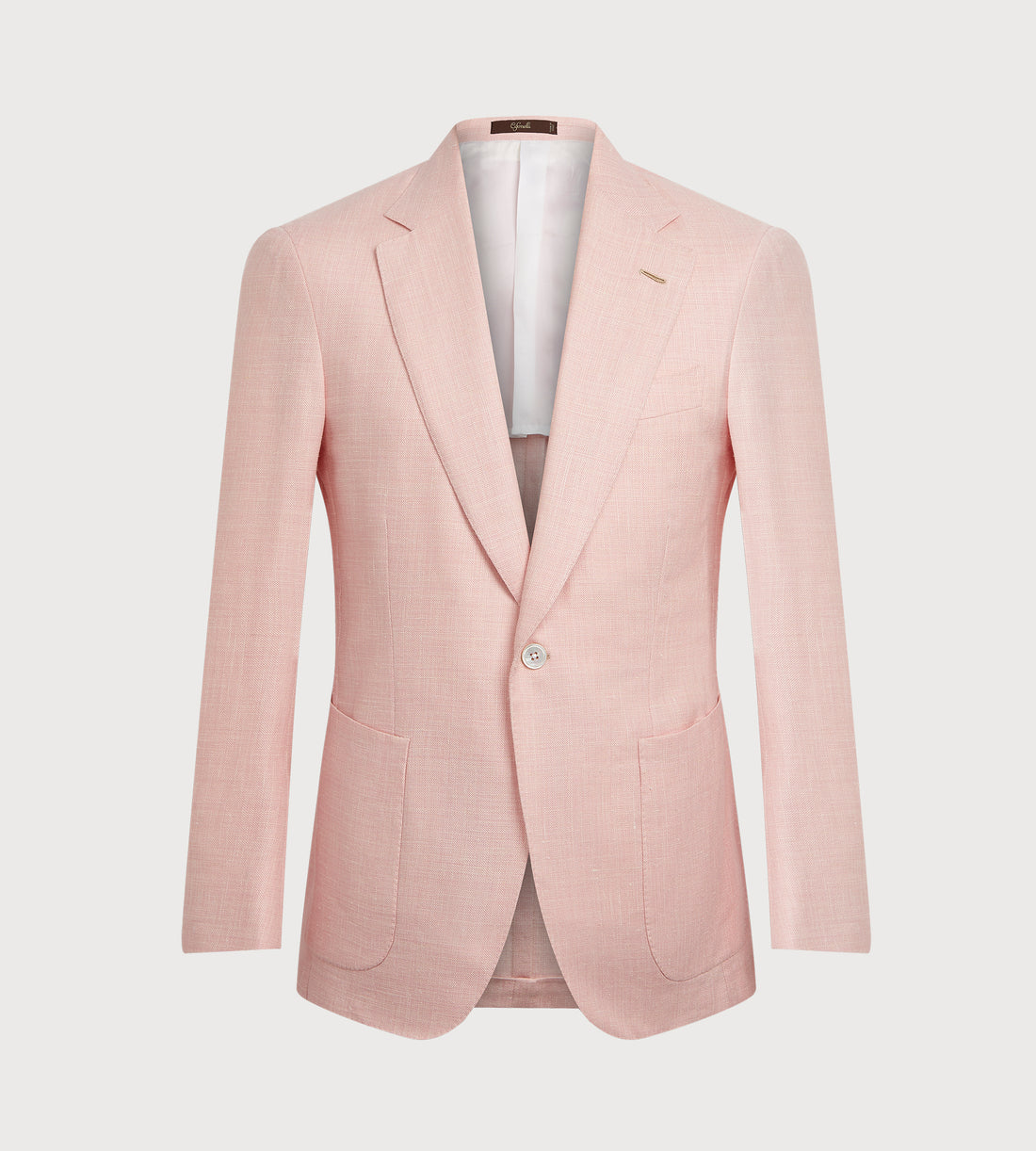 Veste rose en laine, soie &amp; lin