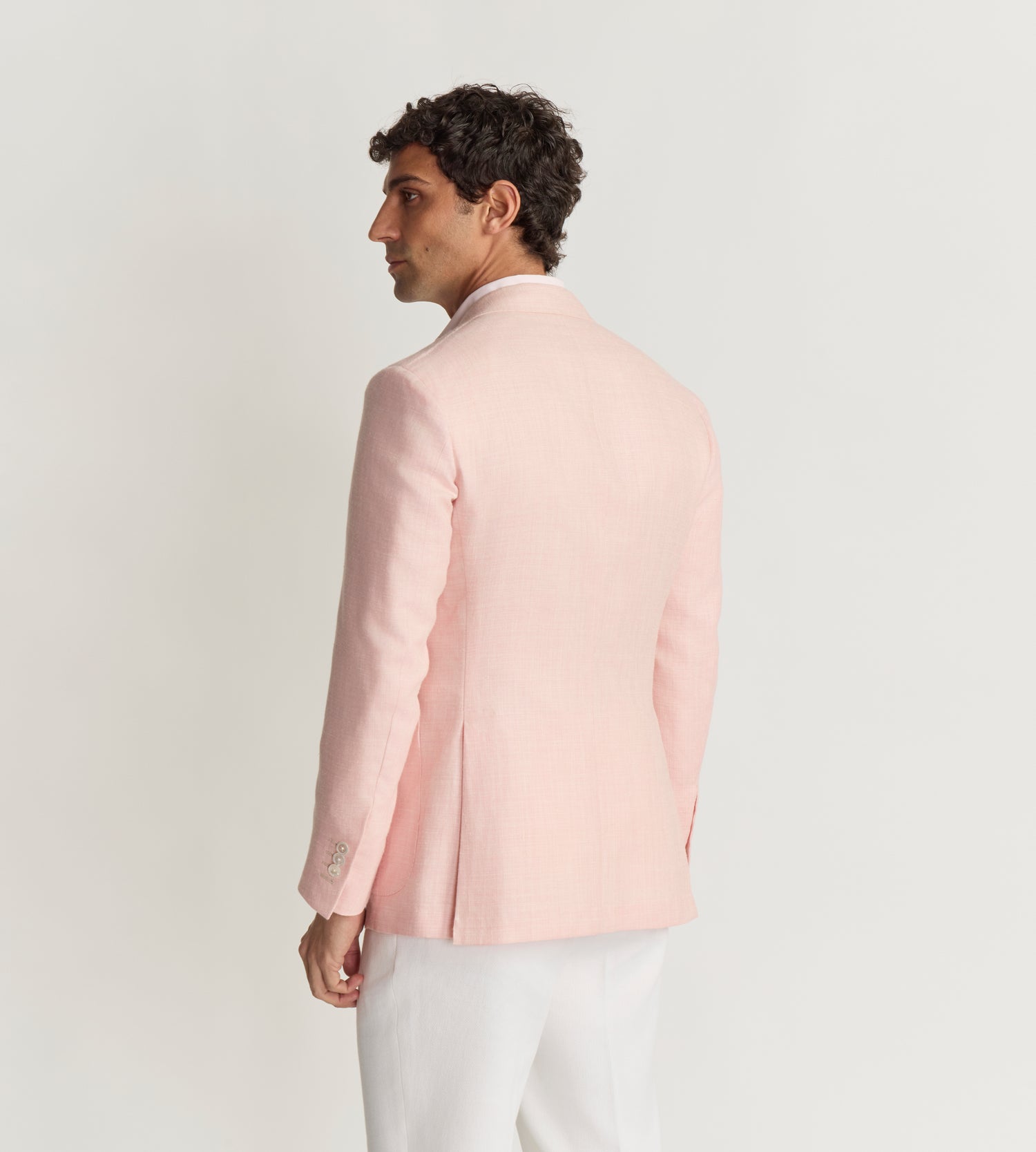 Veste en laine, soie et lin
