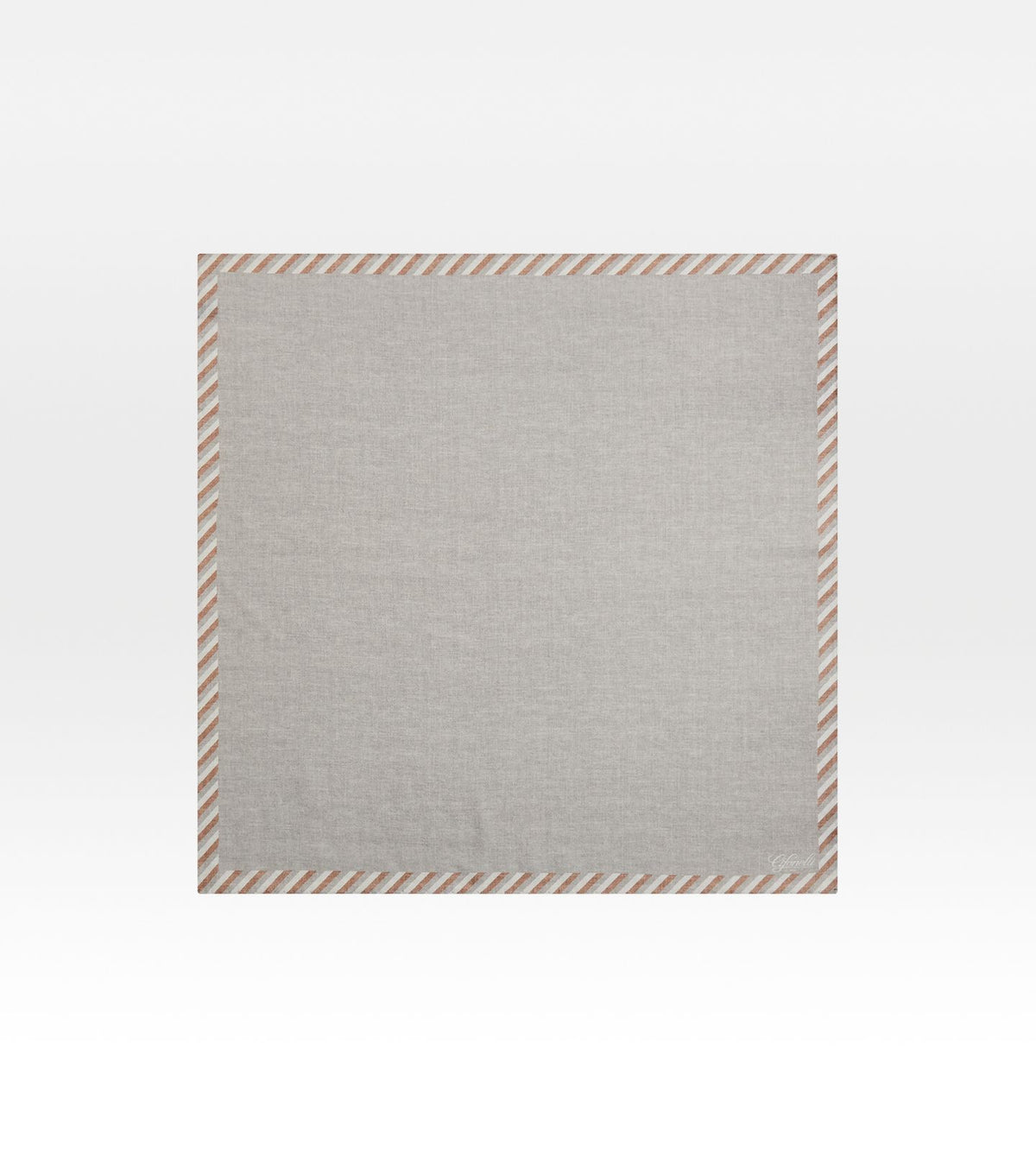 Foulard gris clair en laine