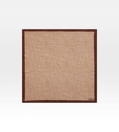 Foulard beige en laine