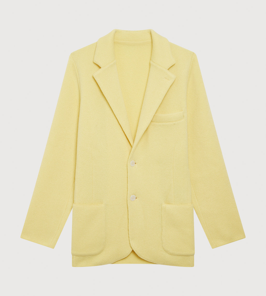 Cardigan en cachemire jaune
