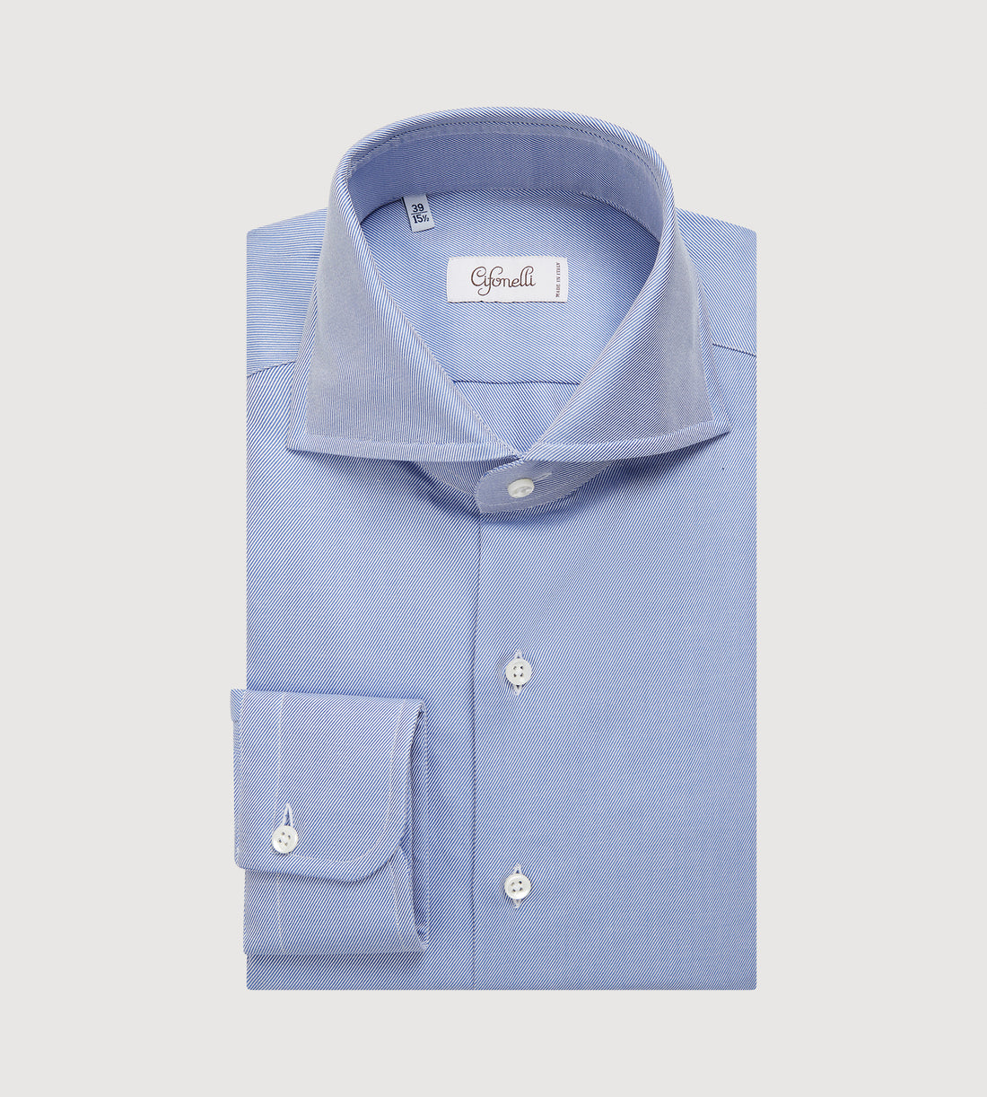 Chemise en twill bleu ciel