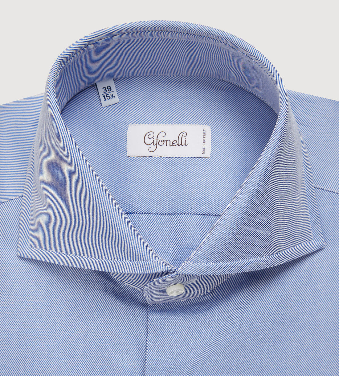 Chemise en twill bleu ciel