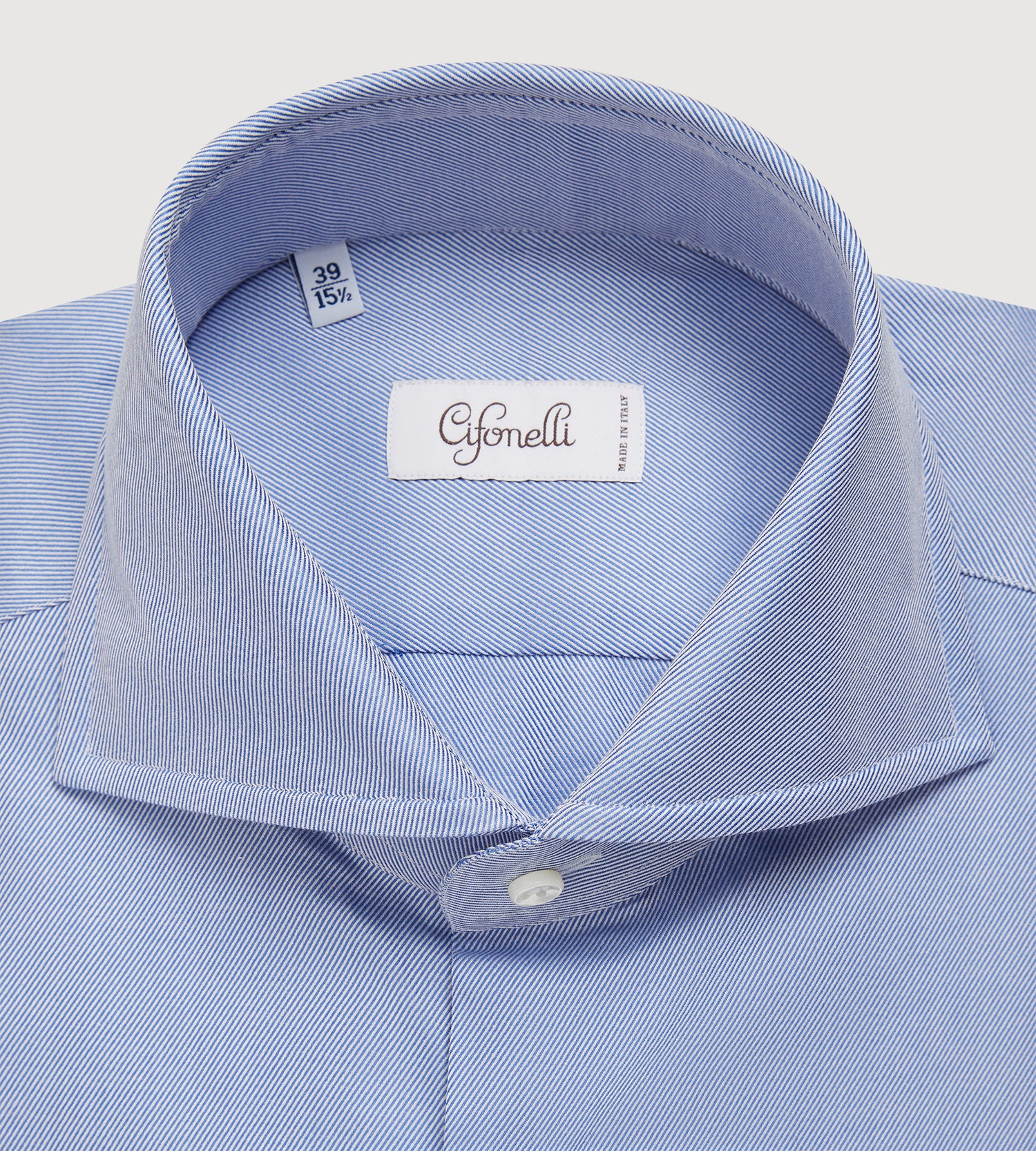 Chemise en twill bleu ciel