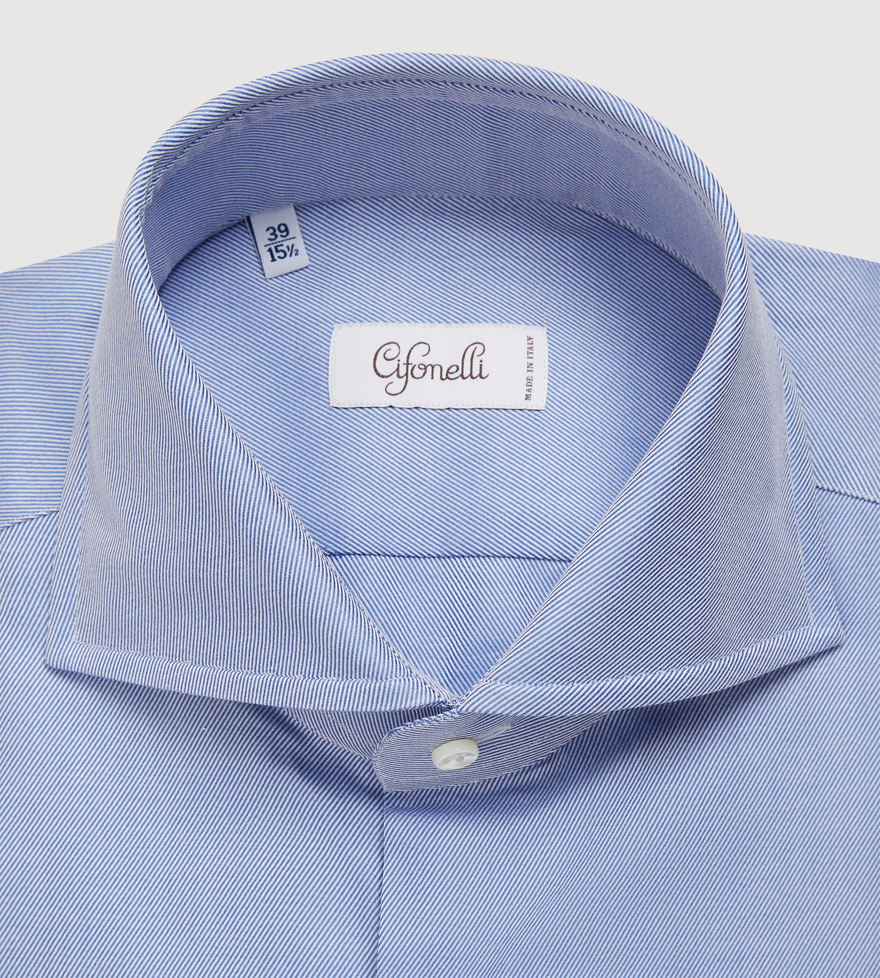 Chemise en twill bleu ciel