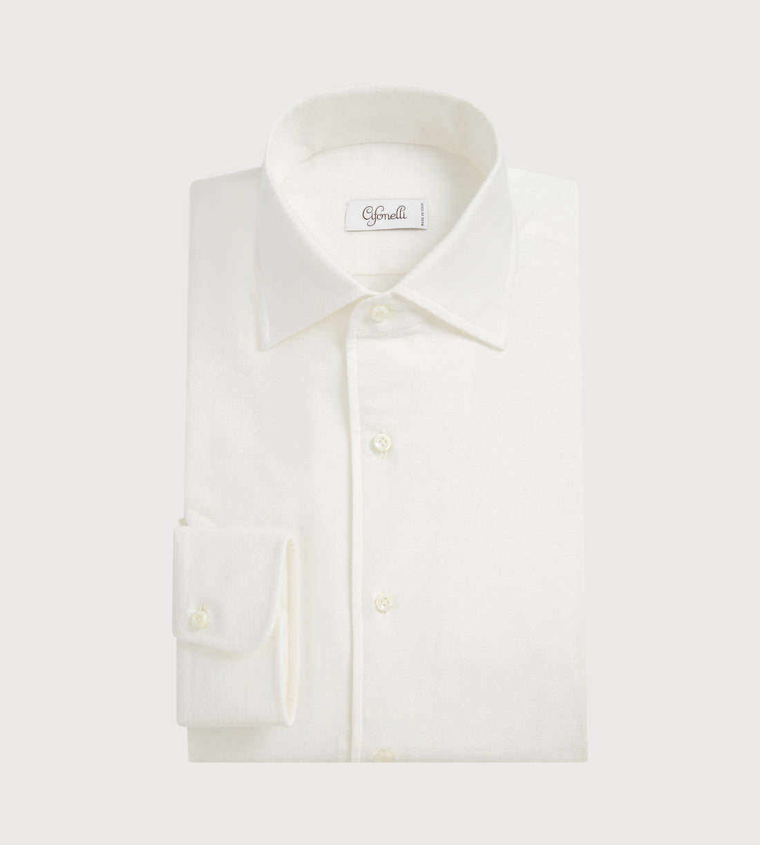 Chemise en flanelle blanche