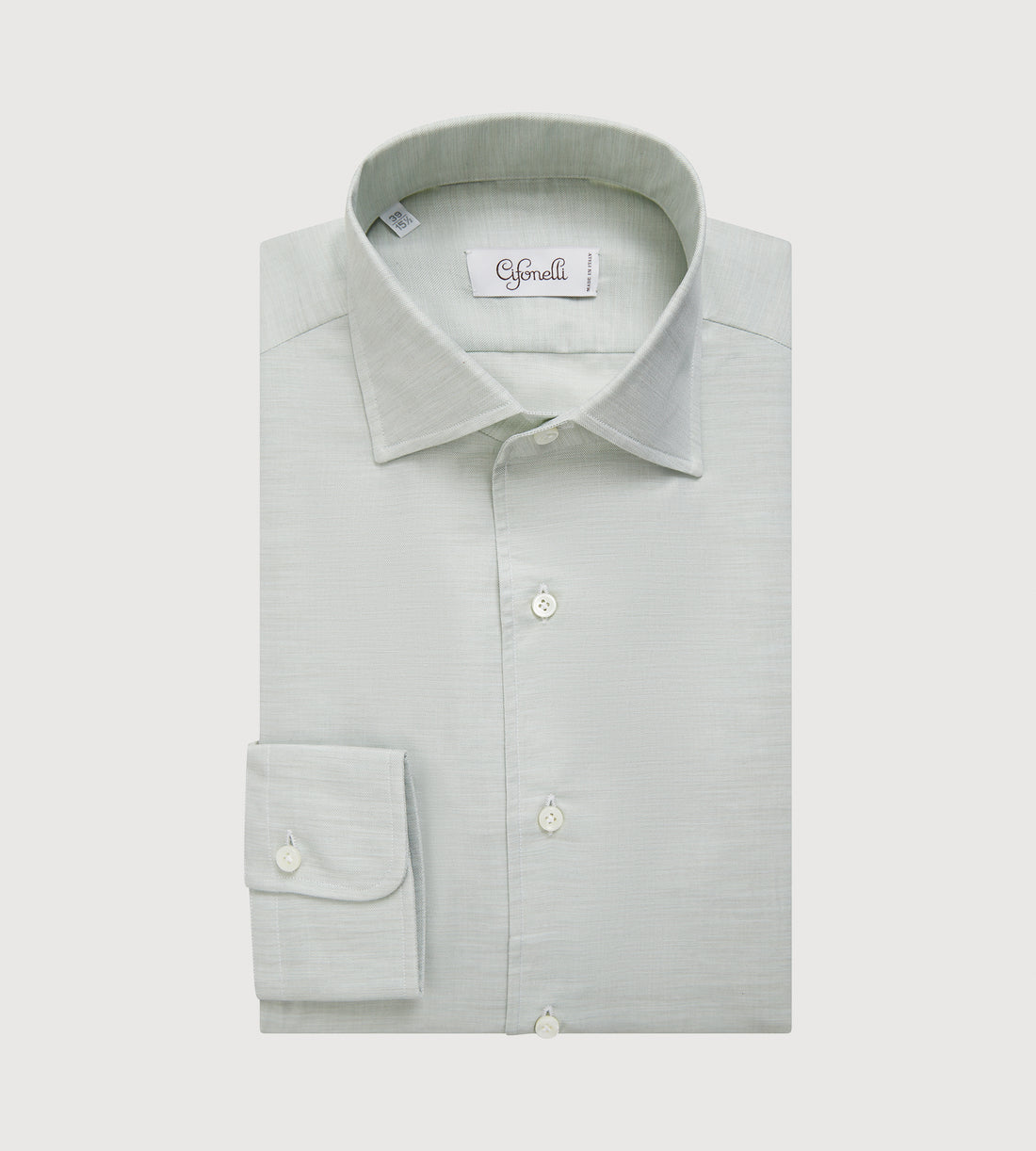 Chemise en coton vert