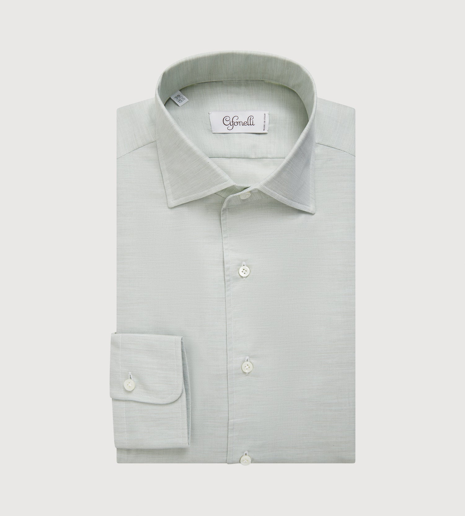 Chemise en coton vert