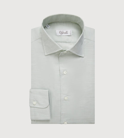 Chemise en coton vert