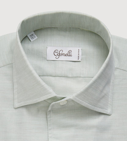 Chemise en coton vert