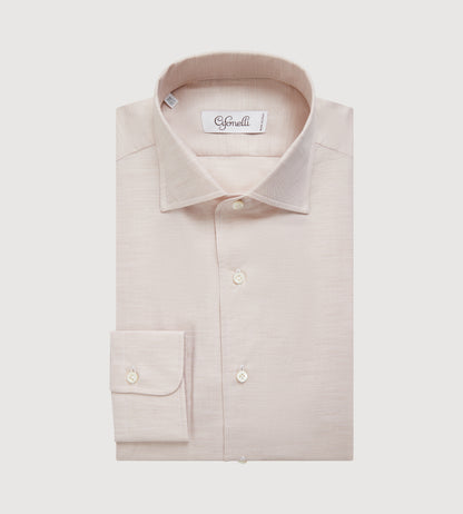 Chemise en coton beige