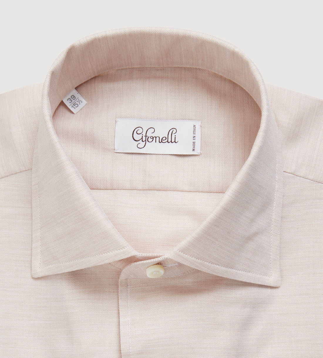 Chemise en coton beige