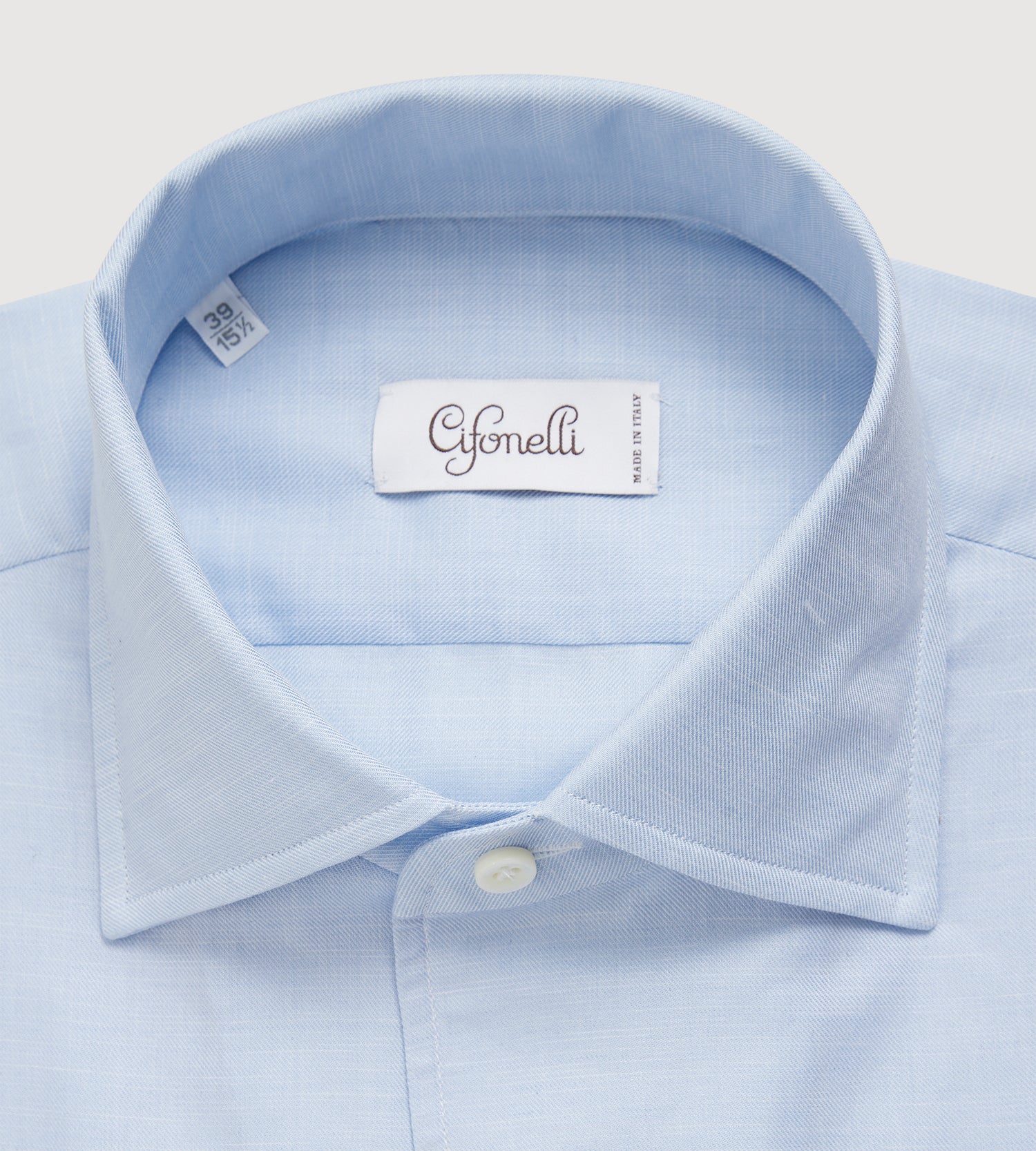 Chemise en coton voile bleu